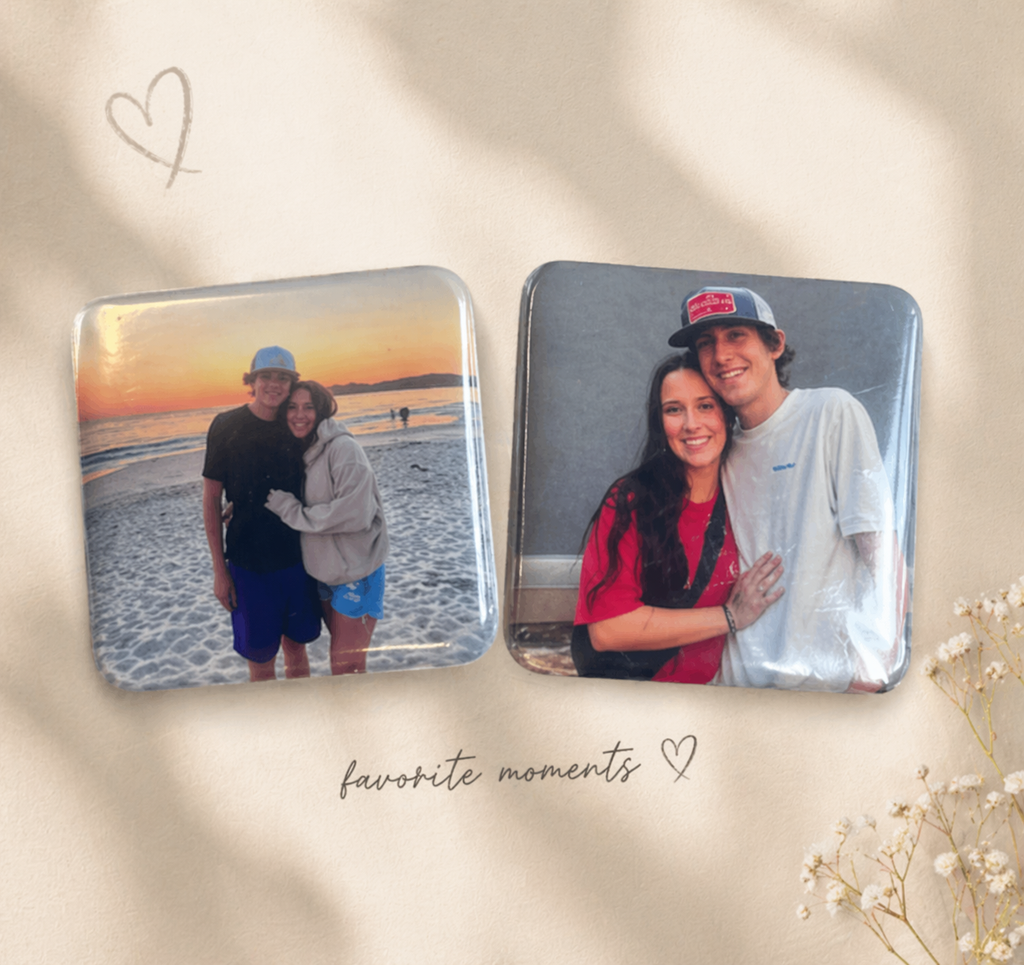 Custom Family Photo Fridge Magnets pack of 2