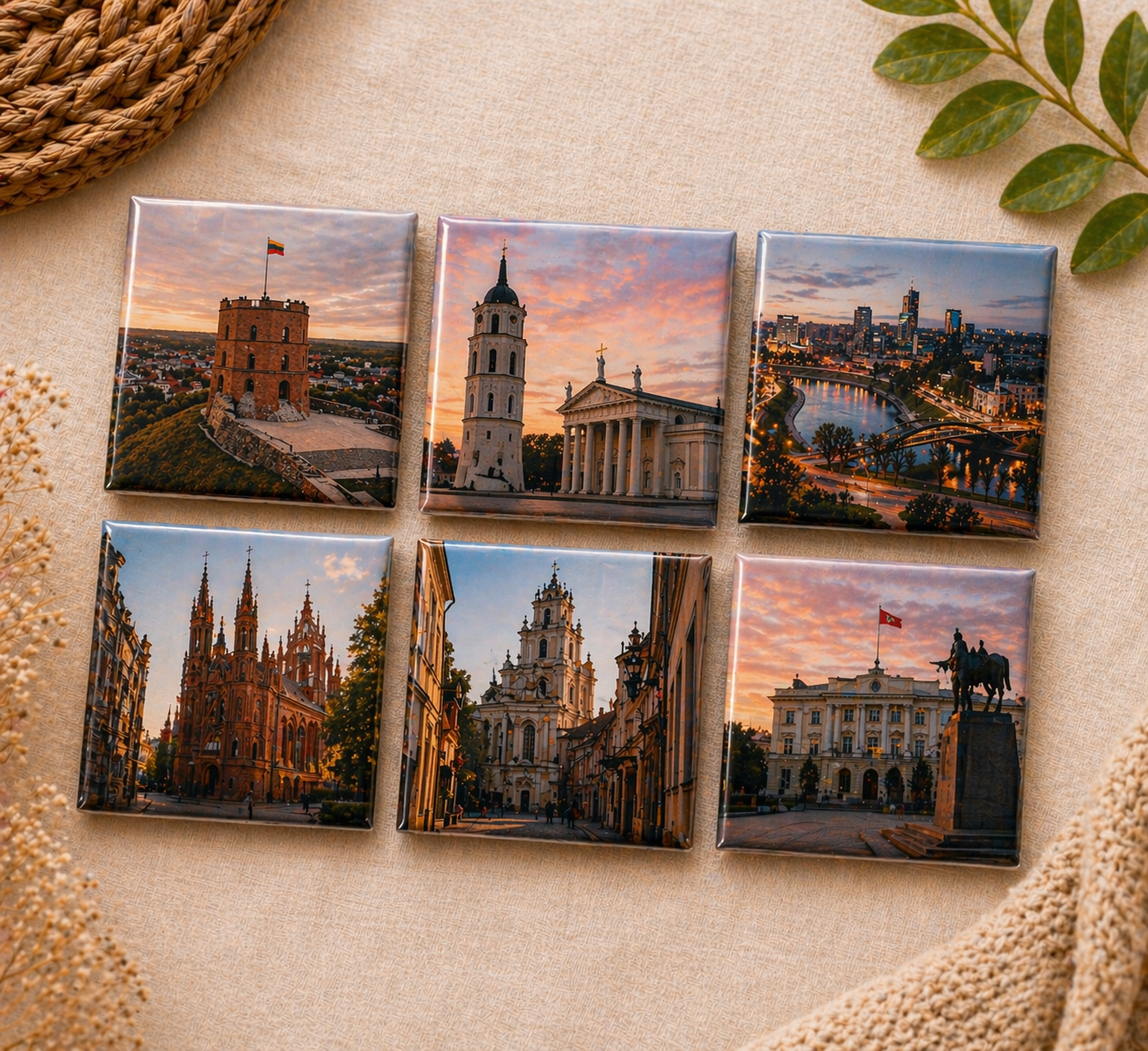 Customize Family photo fridge magnet pack of 6